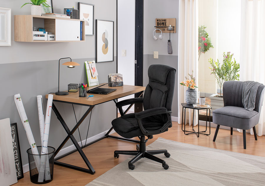 Un pequeño escritorio oficina en casa, para crear espacios individuales a la hora de vivir en pareja