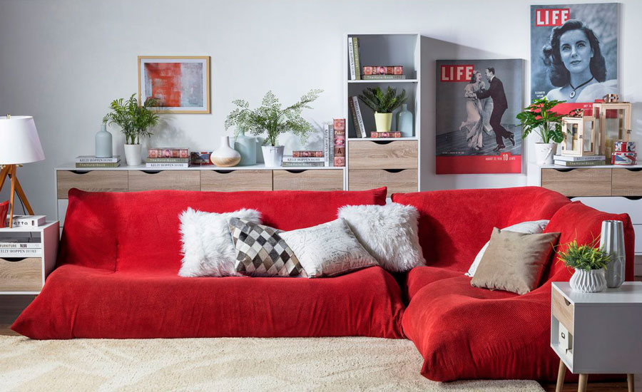 el sofa perfecto para pelicula living sofa rojo