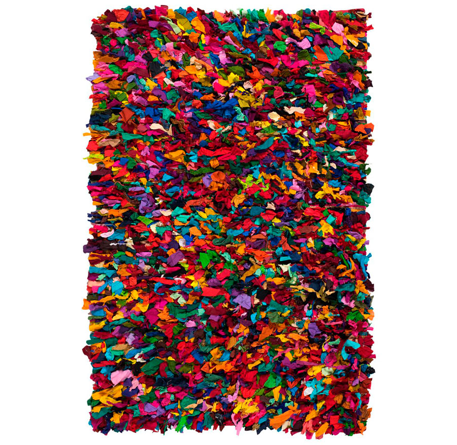 alfombras con personalidad alfombra flecos colores