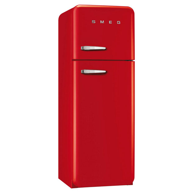 ponle color decora con rojo refrigerador retro rojo